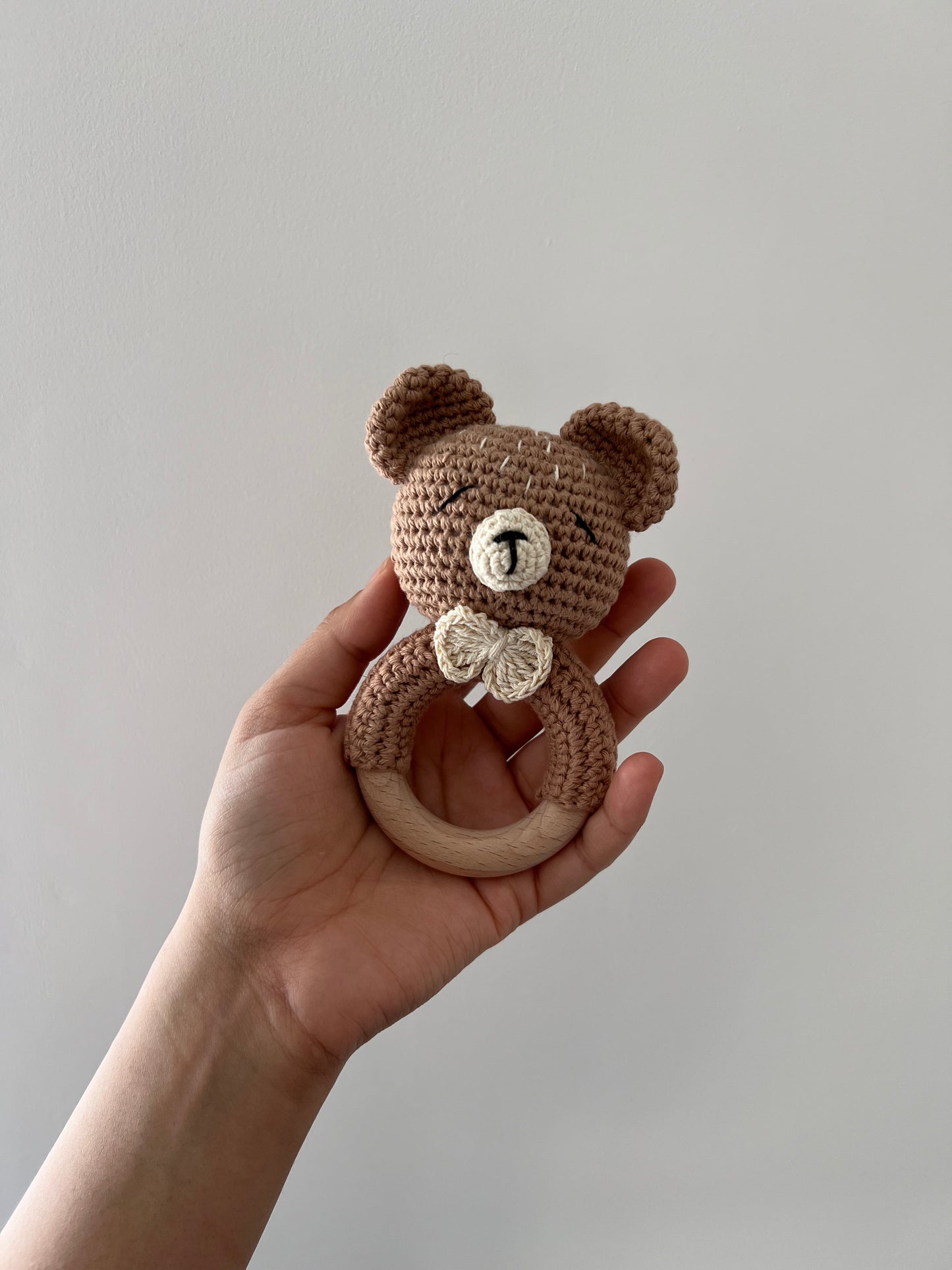 CROCHET BEAR RATTLE