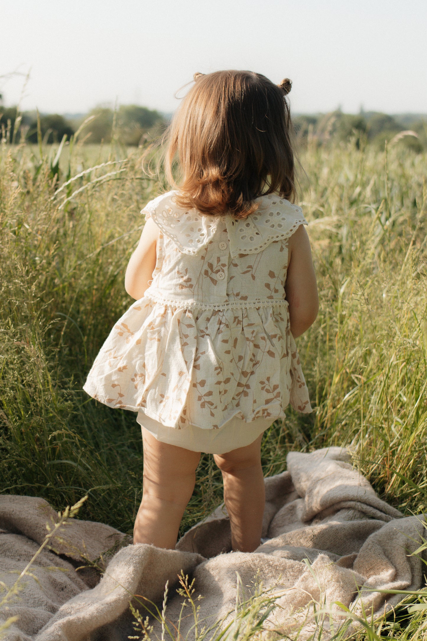 Vintage Lace Collar Romper