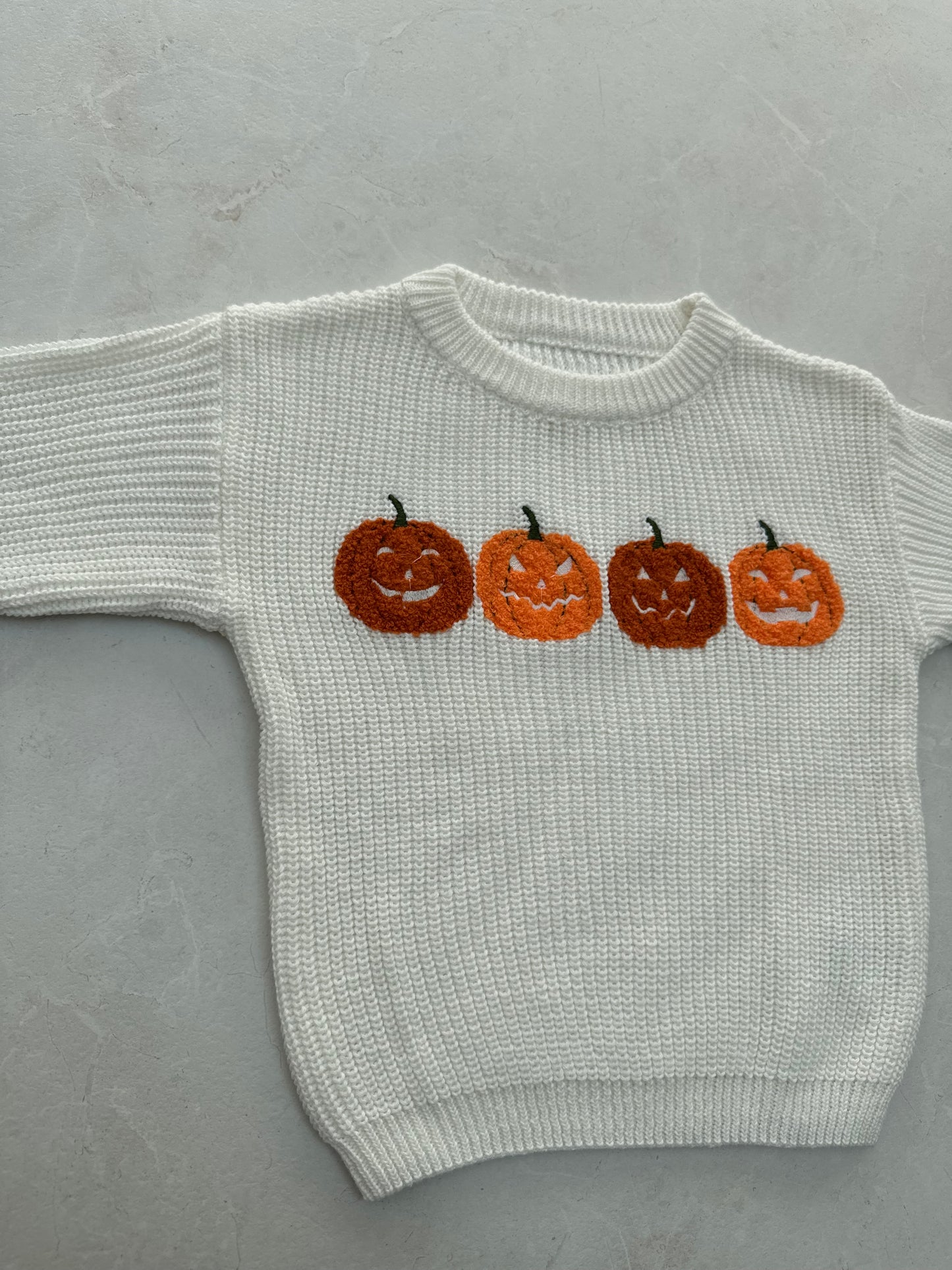 Pumpkin Quad Knit Jumper