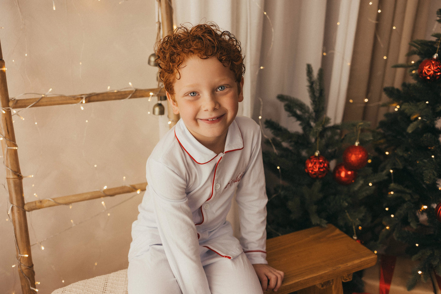 Boys Red Lined Pyjamas