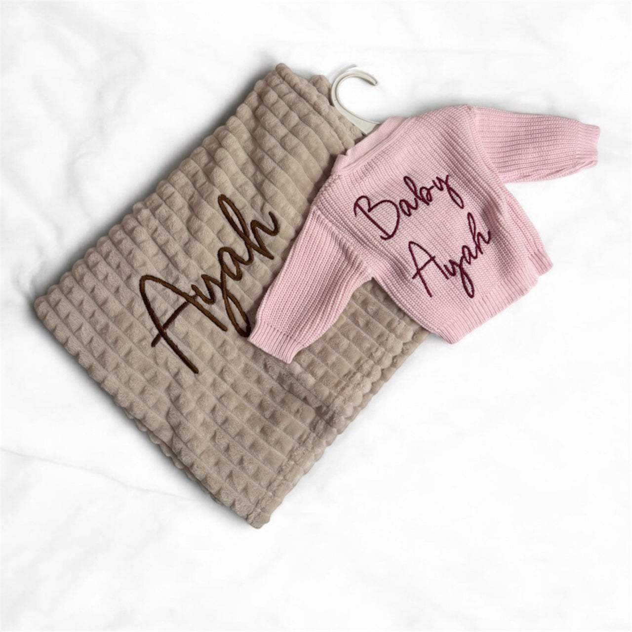 Personalised Soft Bubble Baby Blanket