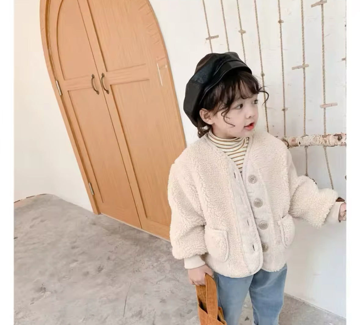 BUTTON UP TEDDY JACKET