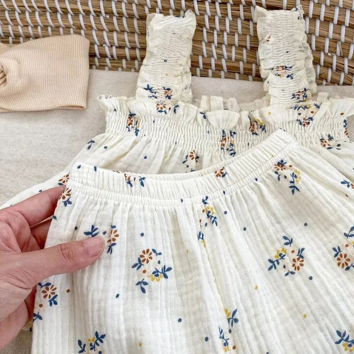 FLORAL BALLOON SHORTS SET