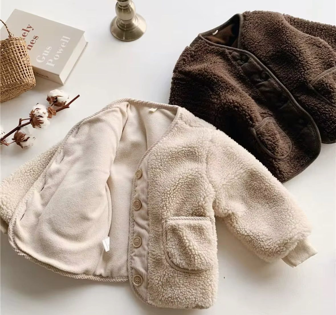 BUTTON UP TEDDY JACKET