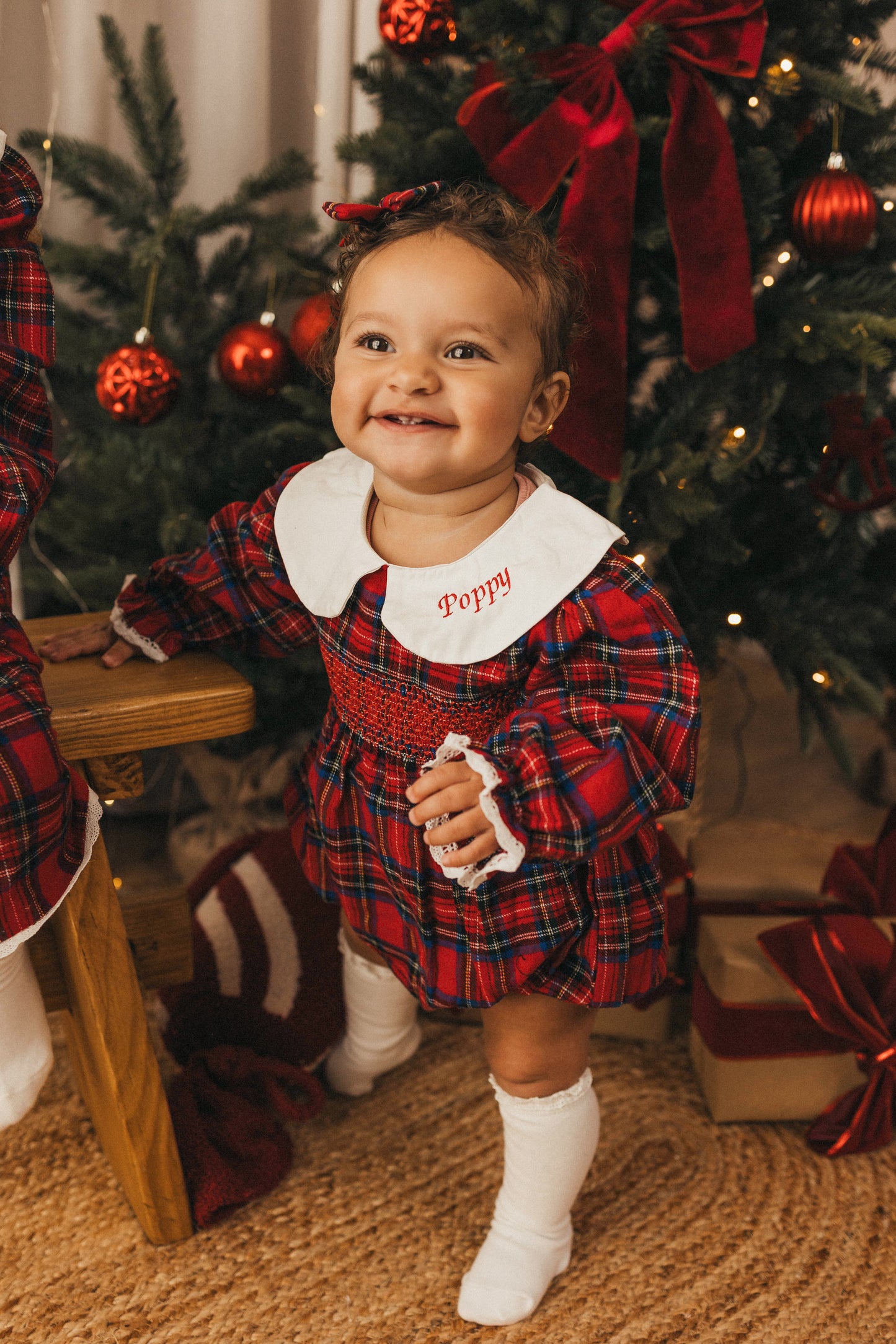 Tartan Peter Pan Collar Romper