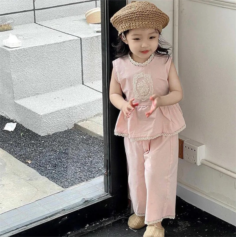 PINK PEPLUM CO ORD