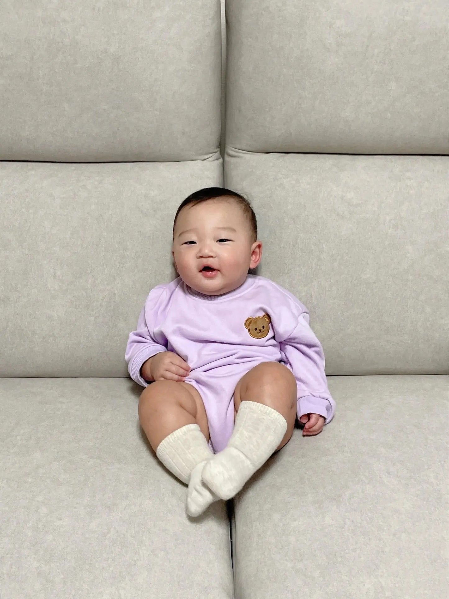 ABEL BEAR SWEAT BODYSUIT