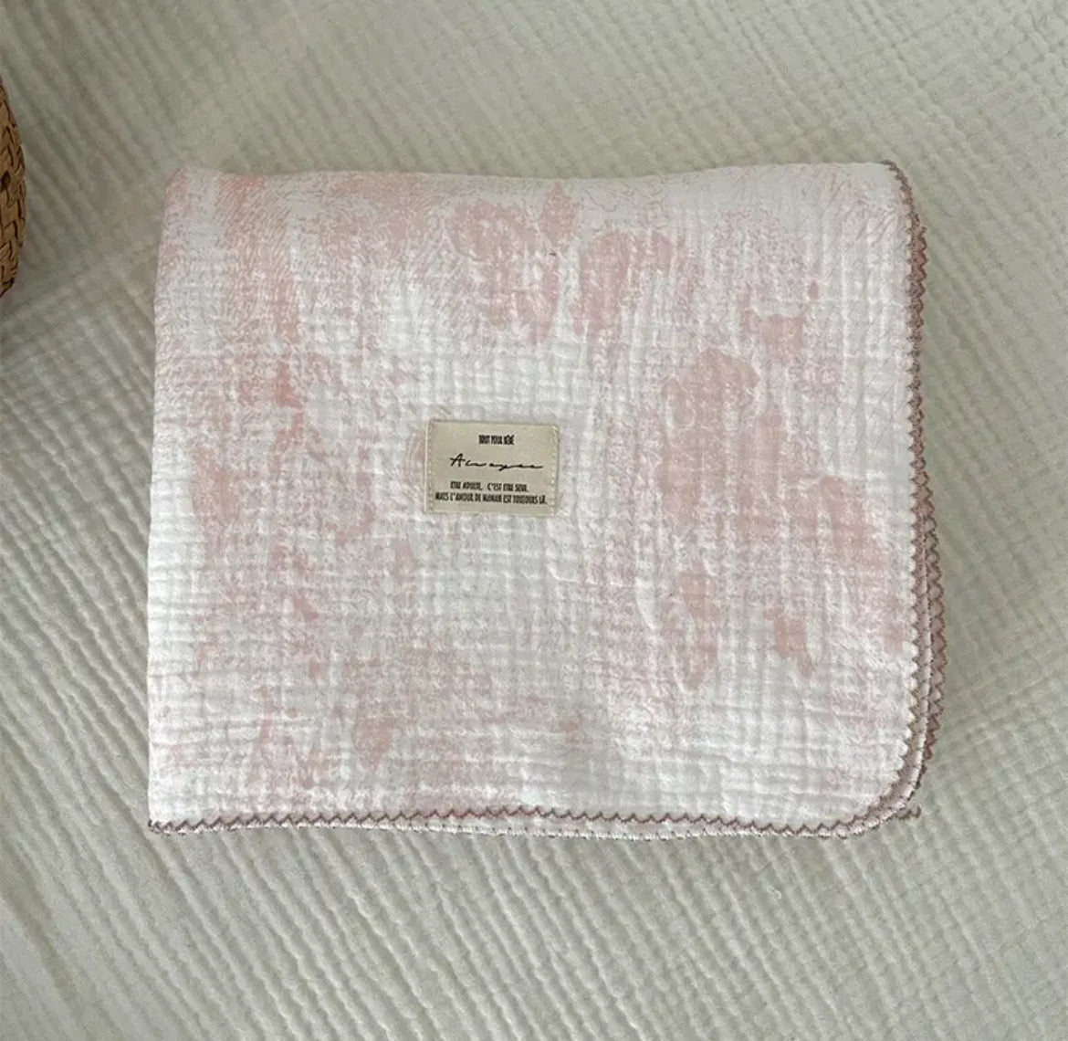 PINK TOILE DE JOIE BLANKET