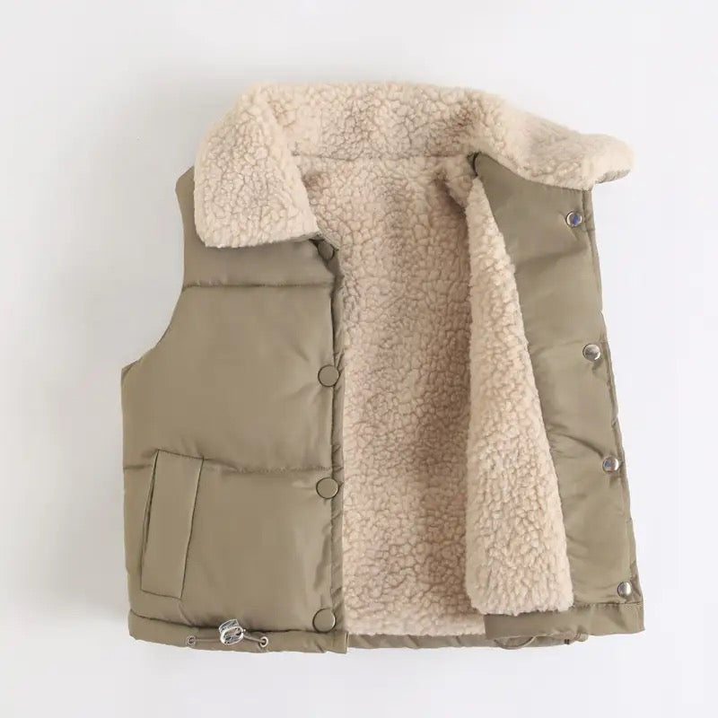 SHEARLING GILET