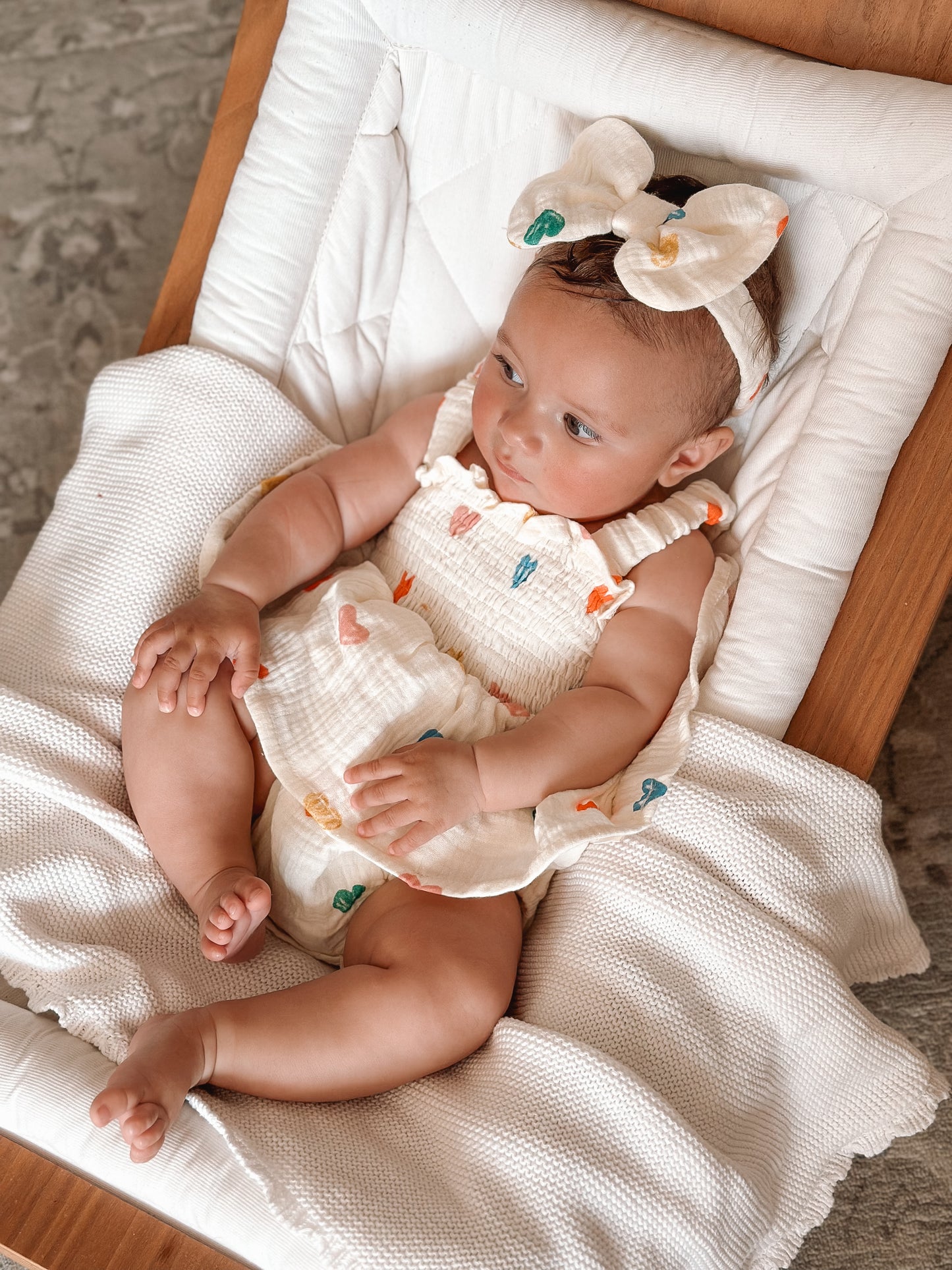 Heart Print Camisole Romper Dress