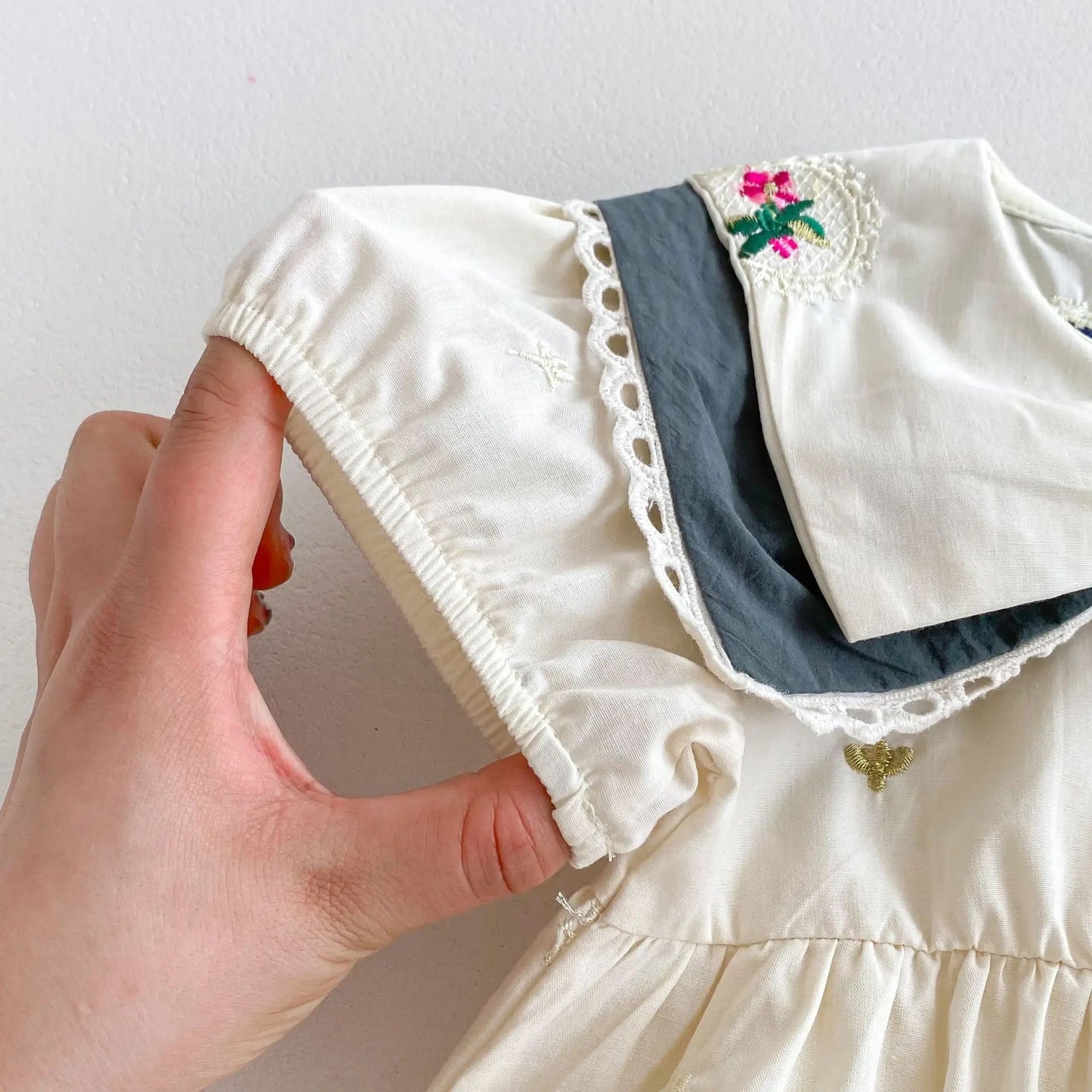 BOW COLLAR ROMPER