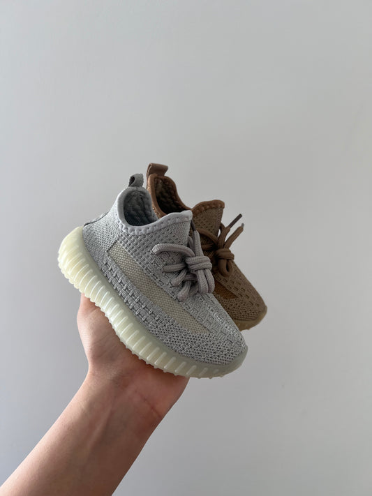 GREY SLIP ON TRAINERS