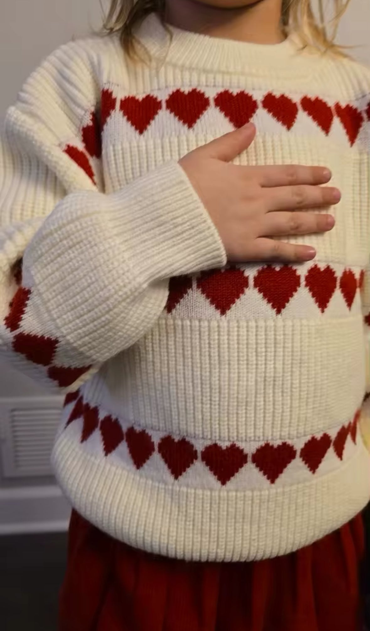 Heart Jumper & Skirt Set