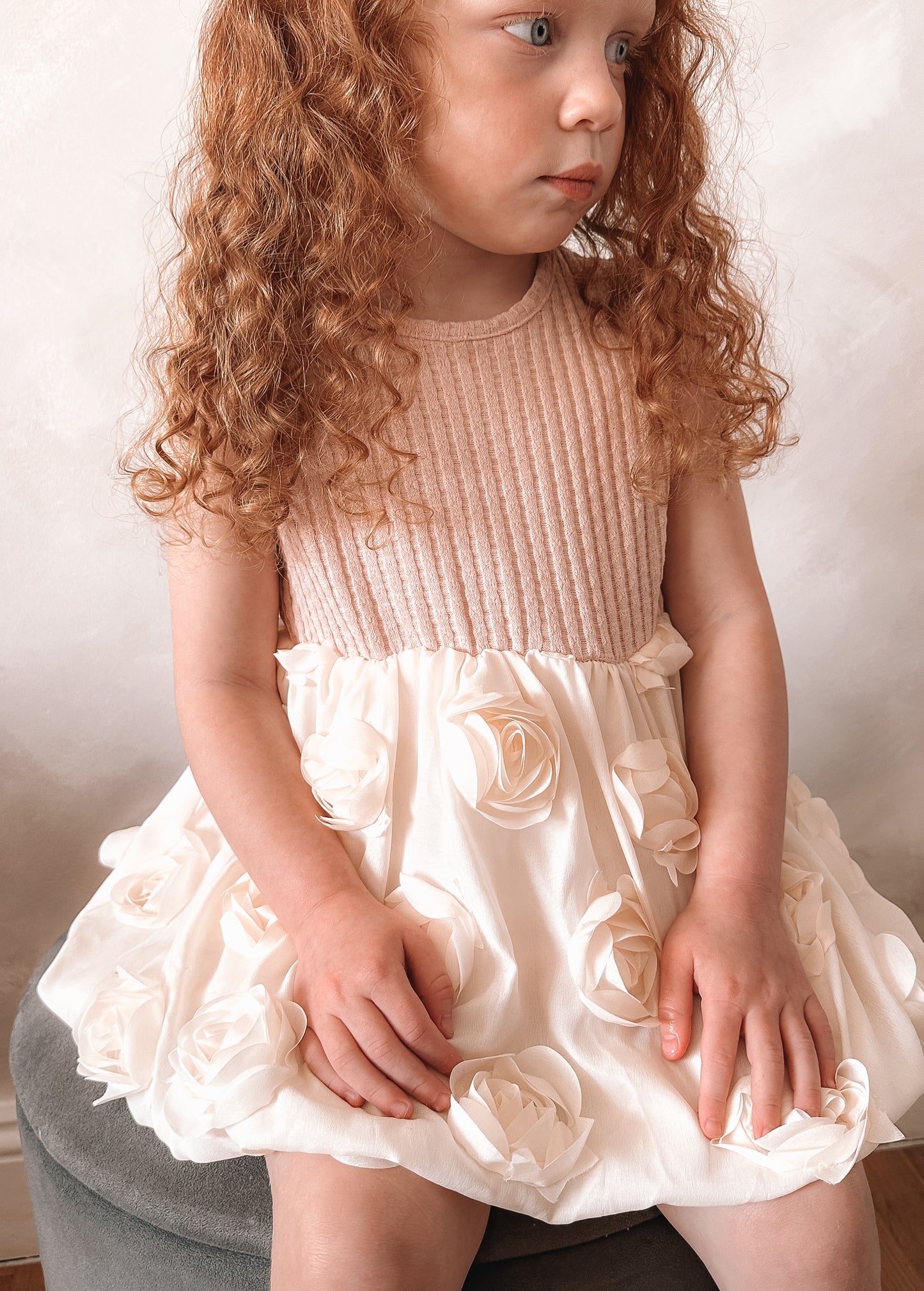 Ribbed Rose Dress