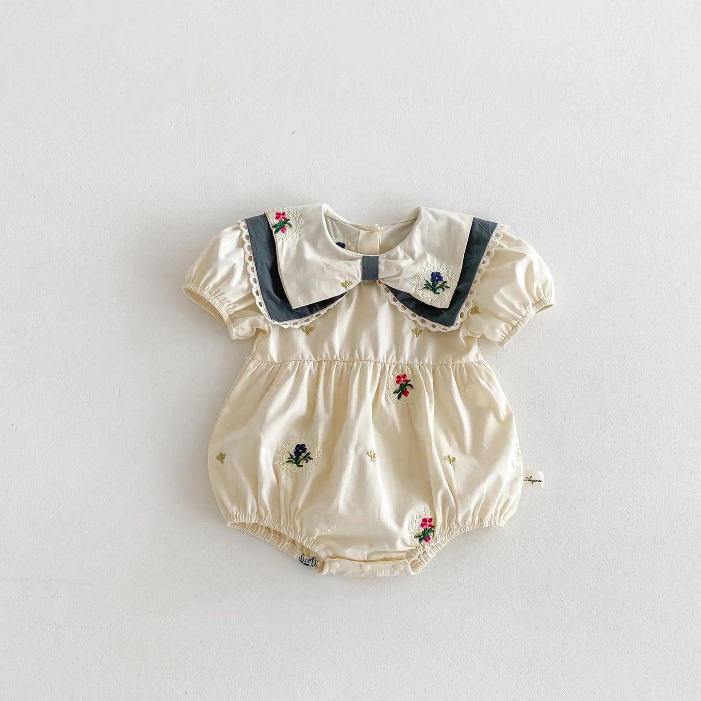 BOW COLLAR ROMPER