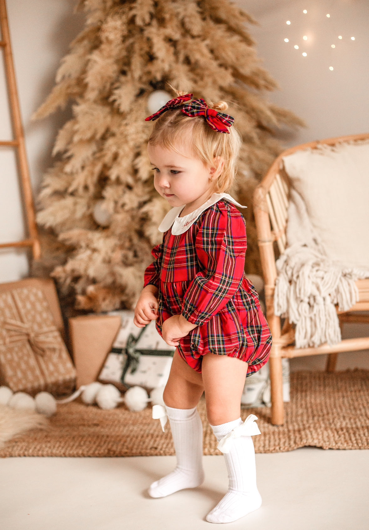 TARTAN ROMPER (personalised)
