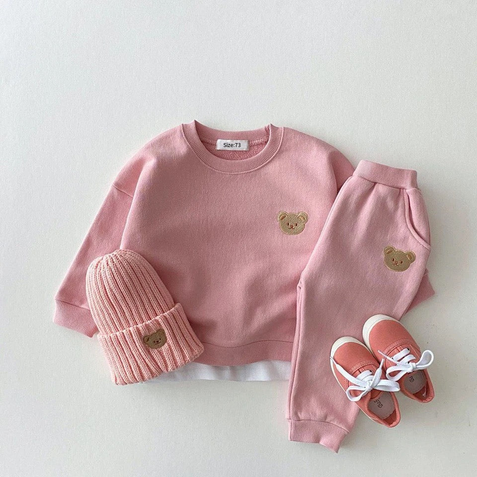 PINK CASEY BEAR TRACKSUIT