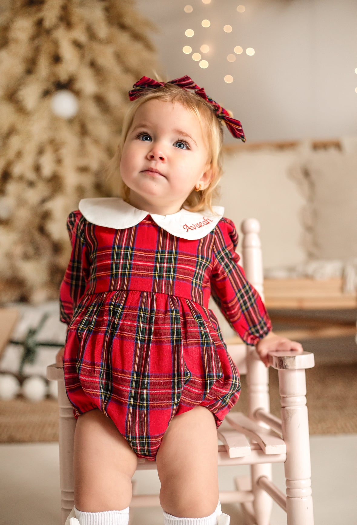 TARTAN ROMPER (personalised)