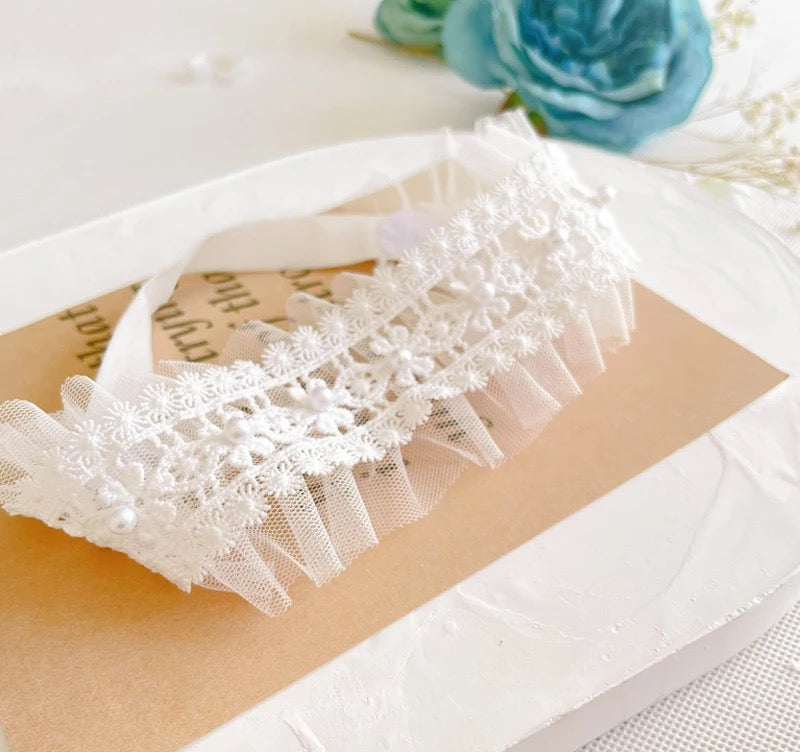 LACE PEARL HEADBAND