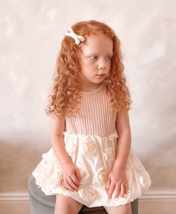 Ribbed Rose Dress