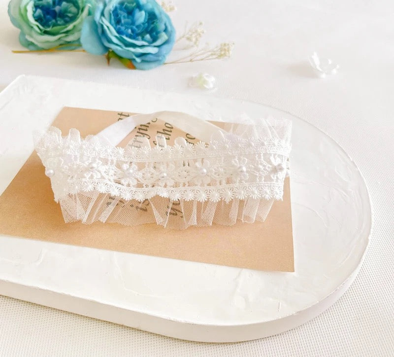 LACE PEARL HEADBAND