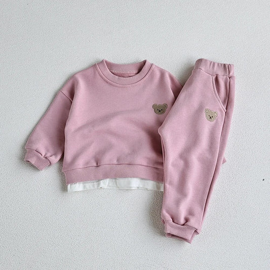 BRIGHT PINK CASEY BEAR TRACKSUIT