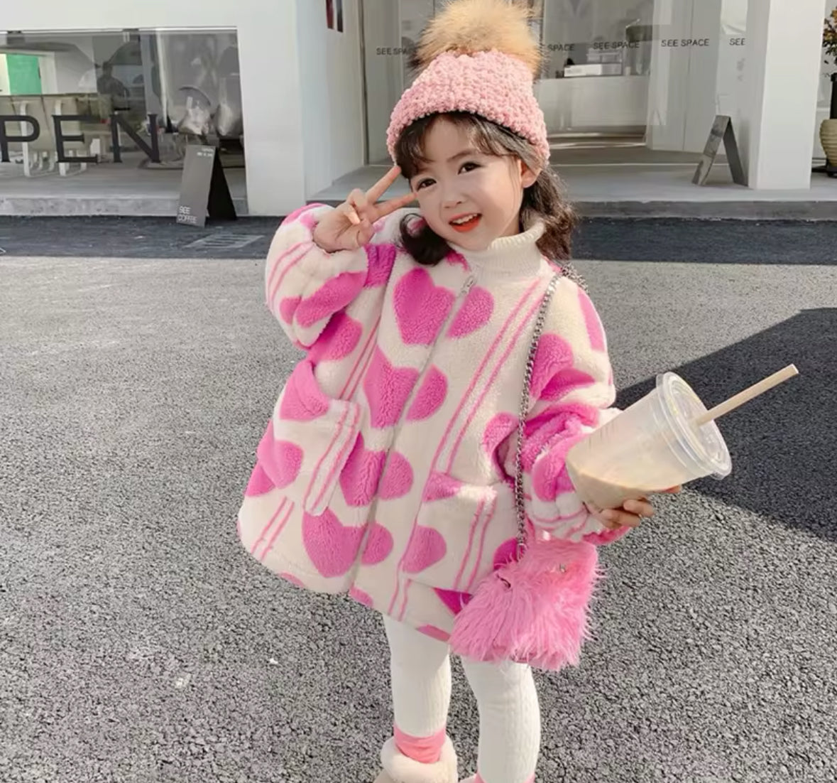 HEART TEDDY JACKET