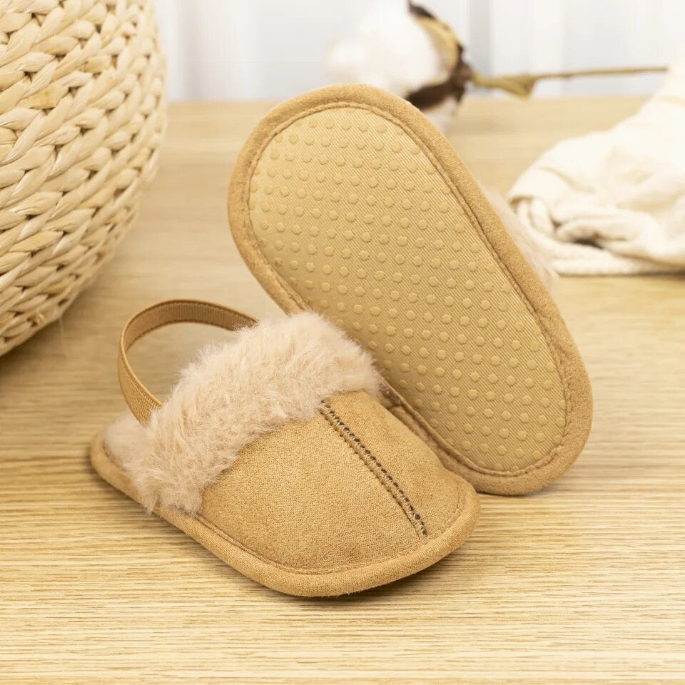 CARAMEL FUR SLIPPERS