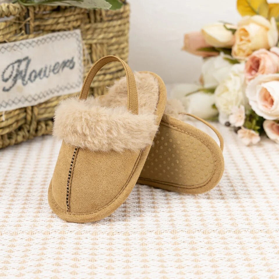 CARAMEL FUR SLIPPERS