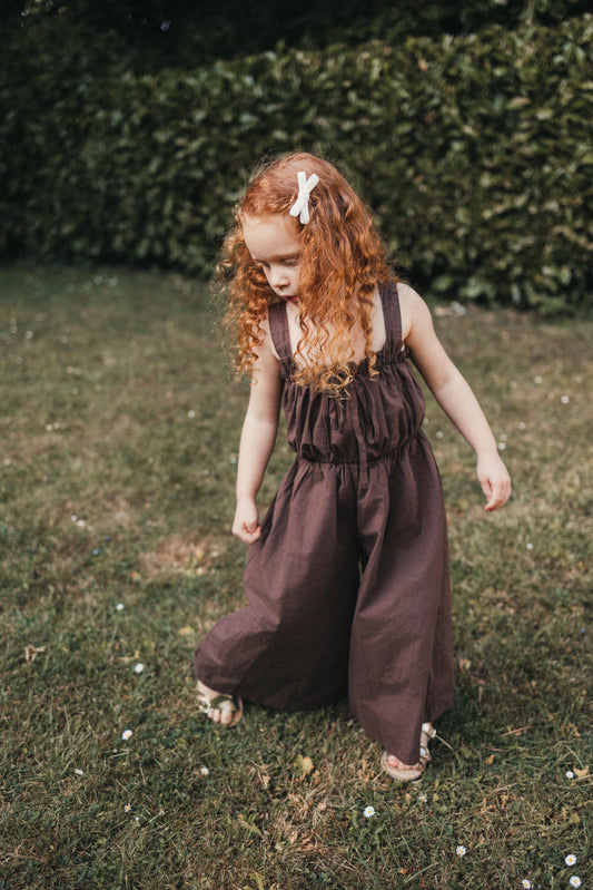 Brown Wide Leg Jumpsuit