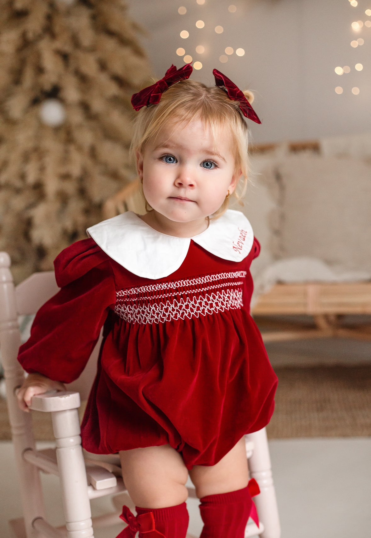 RED ROMPER (Personalized)