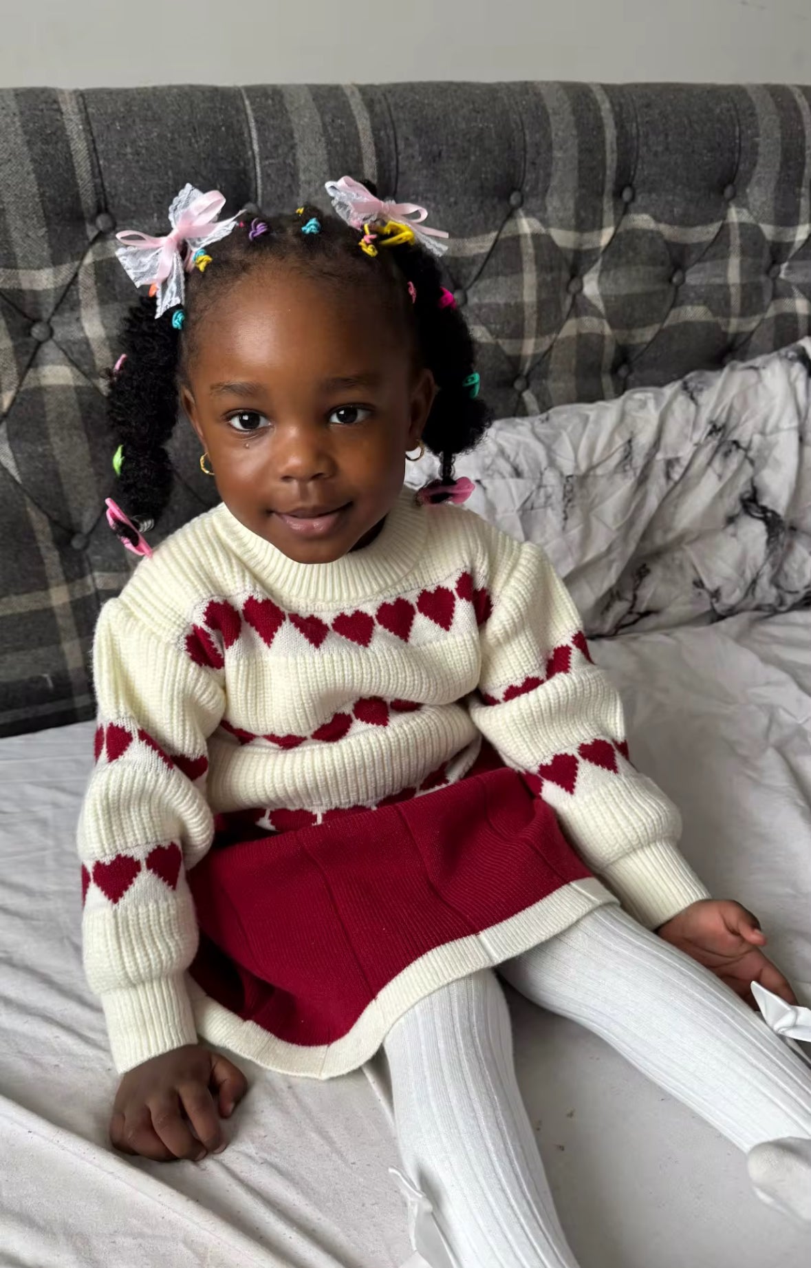 Heart Jumper & Skirt Set