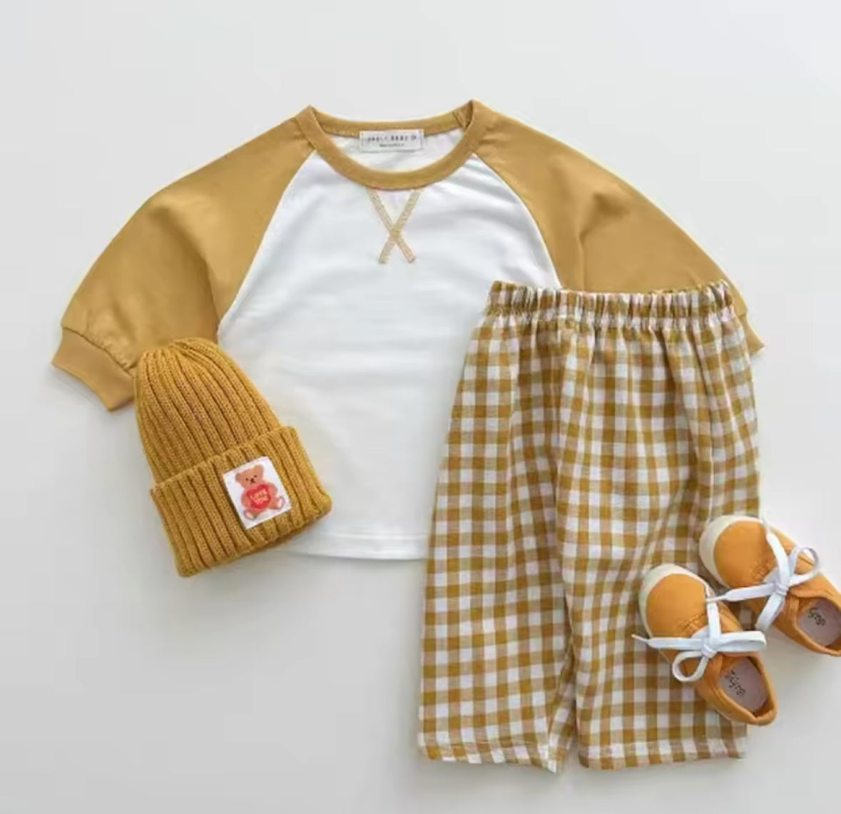 Plaid Pants & Top Set