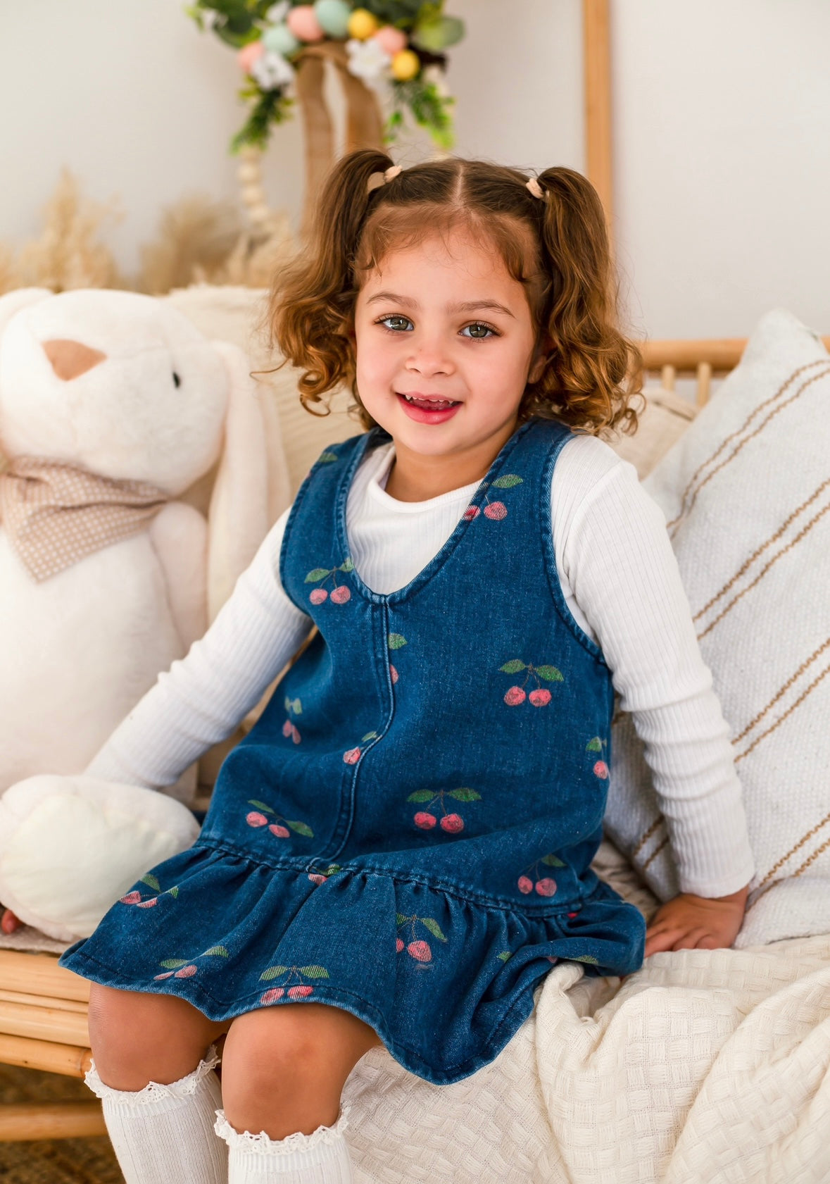 Denim Cherry Dress
