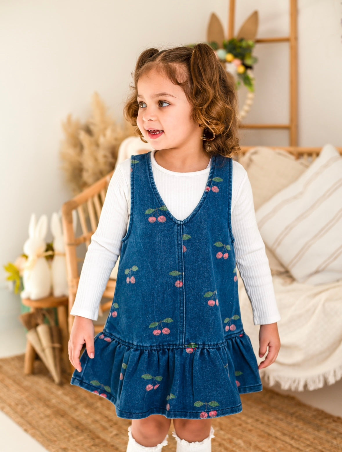 Denim Cherry Dress