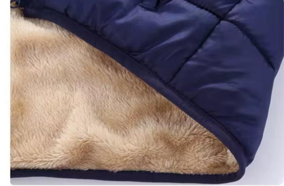 FUR LINED PUFF COAT