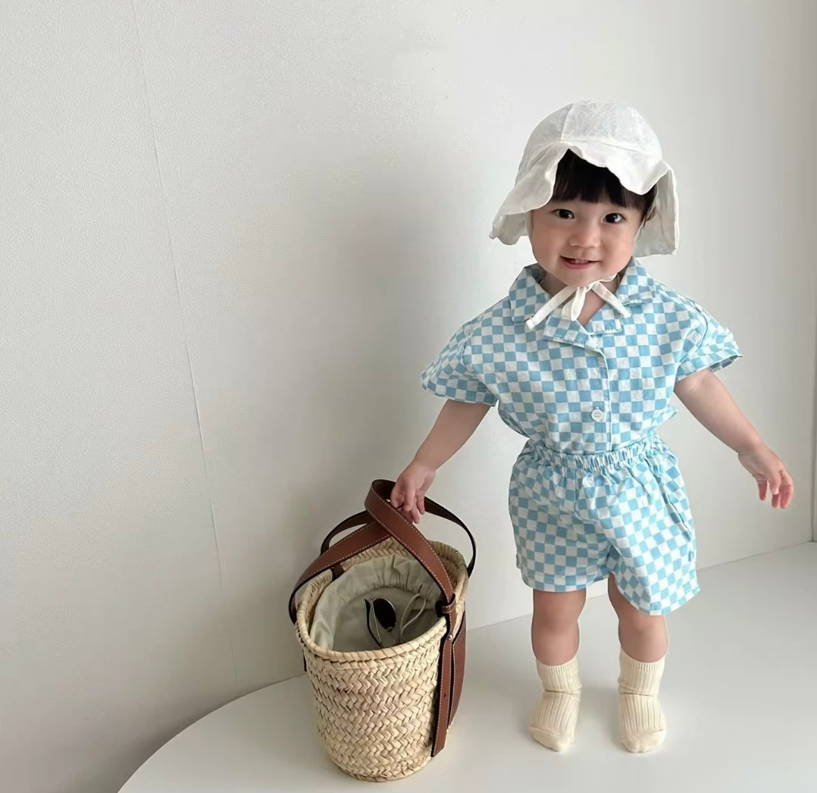 Check Shirt & Short Set