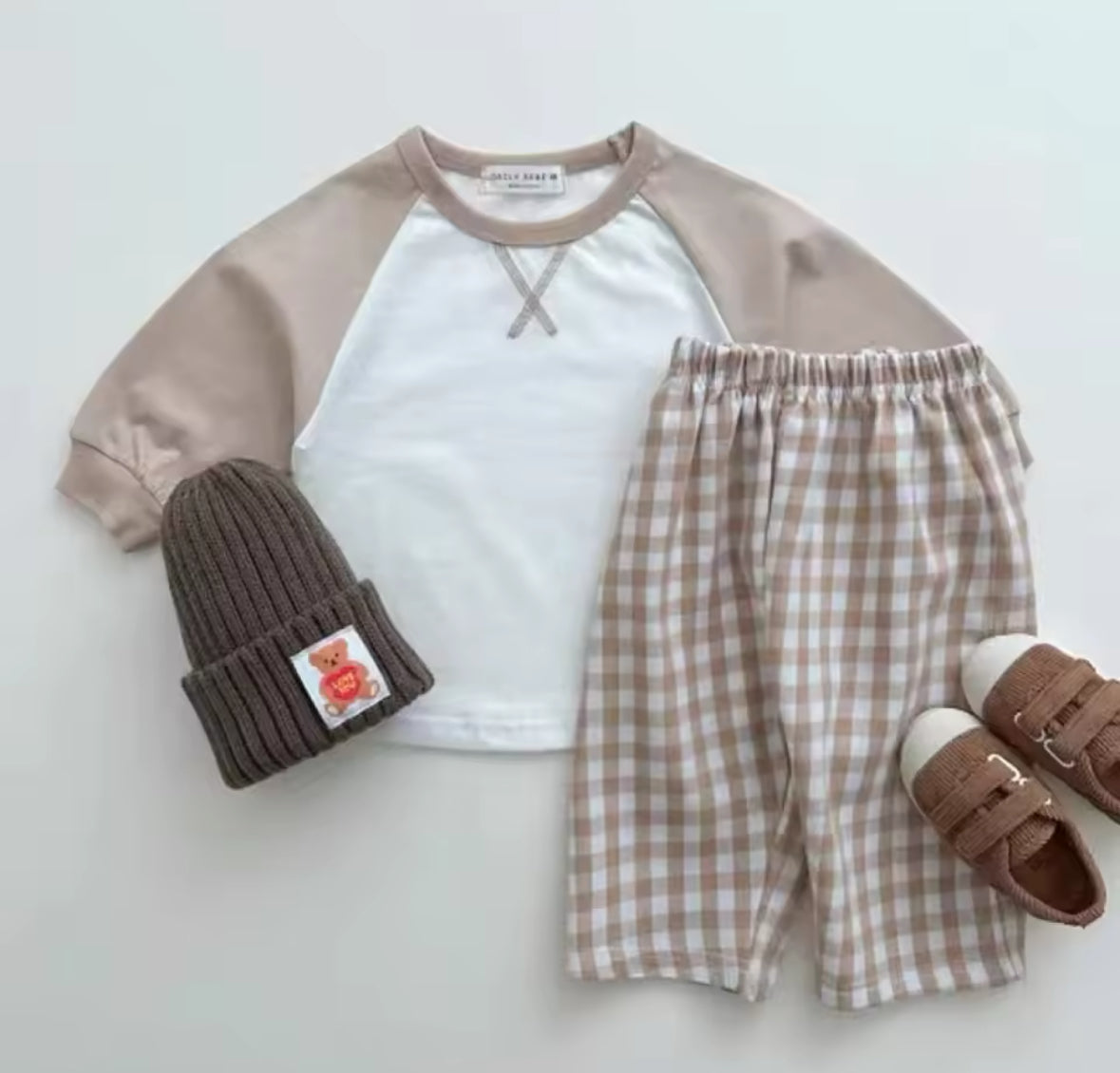 Plaid Pants & Top Set