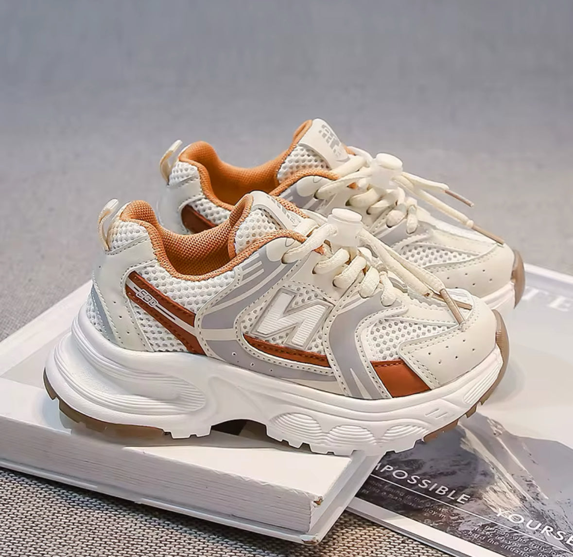 N Chunky Trainers Tan