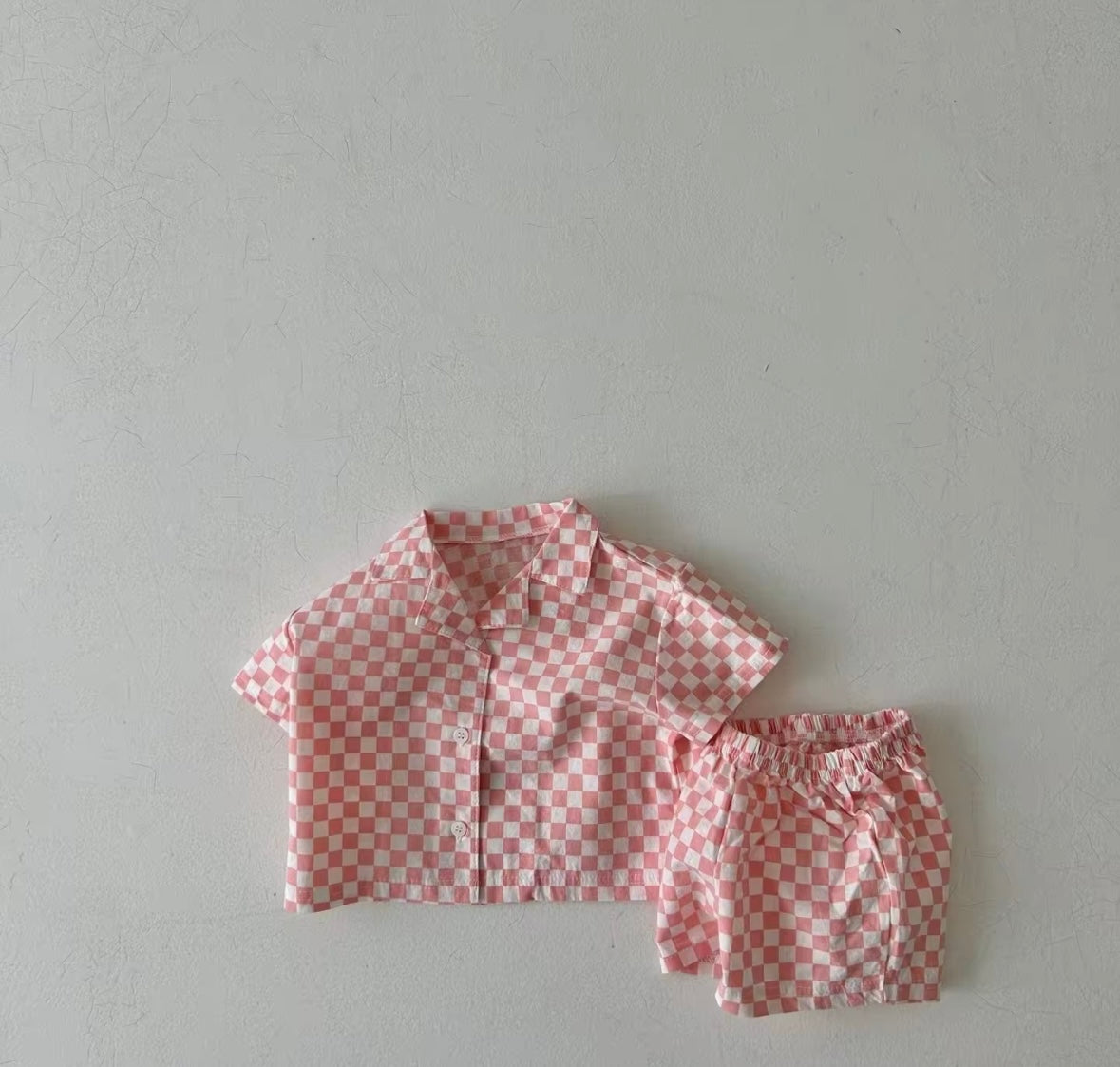 Check Shirt & Short Set