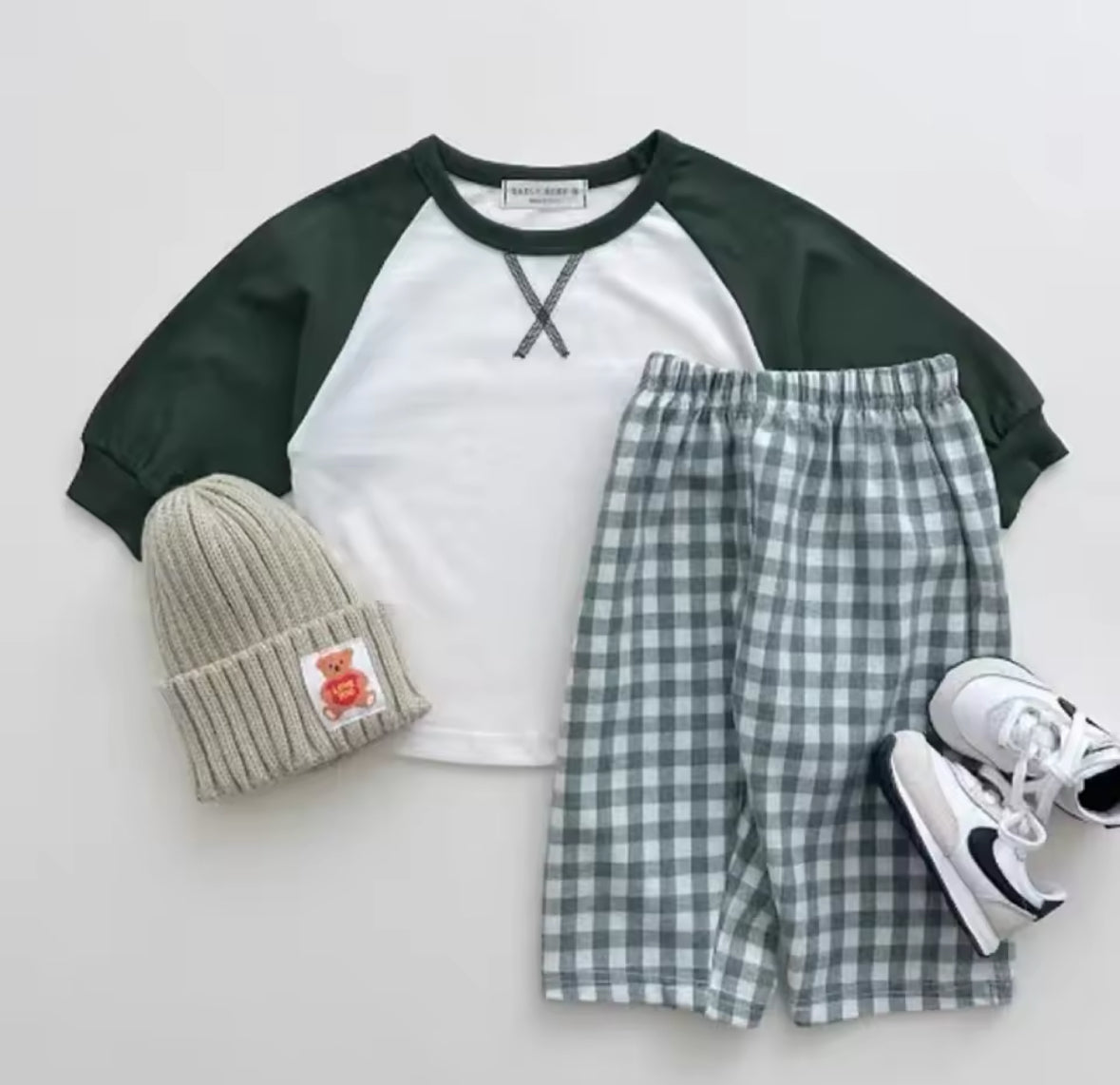Plaid Pants & Top Set