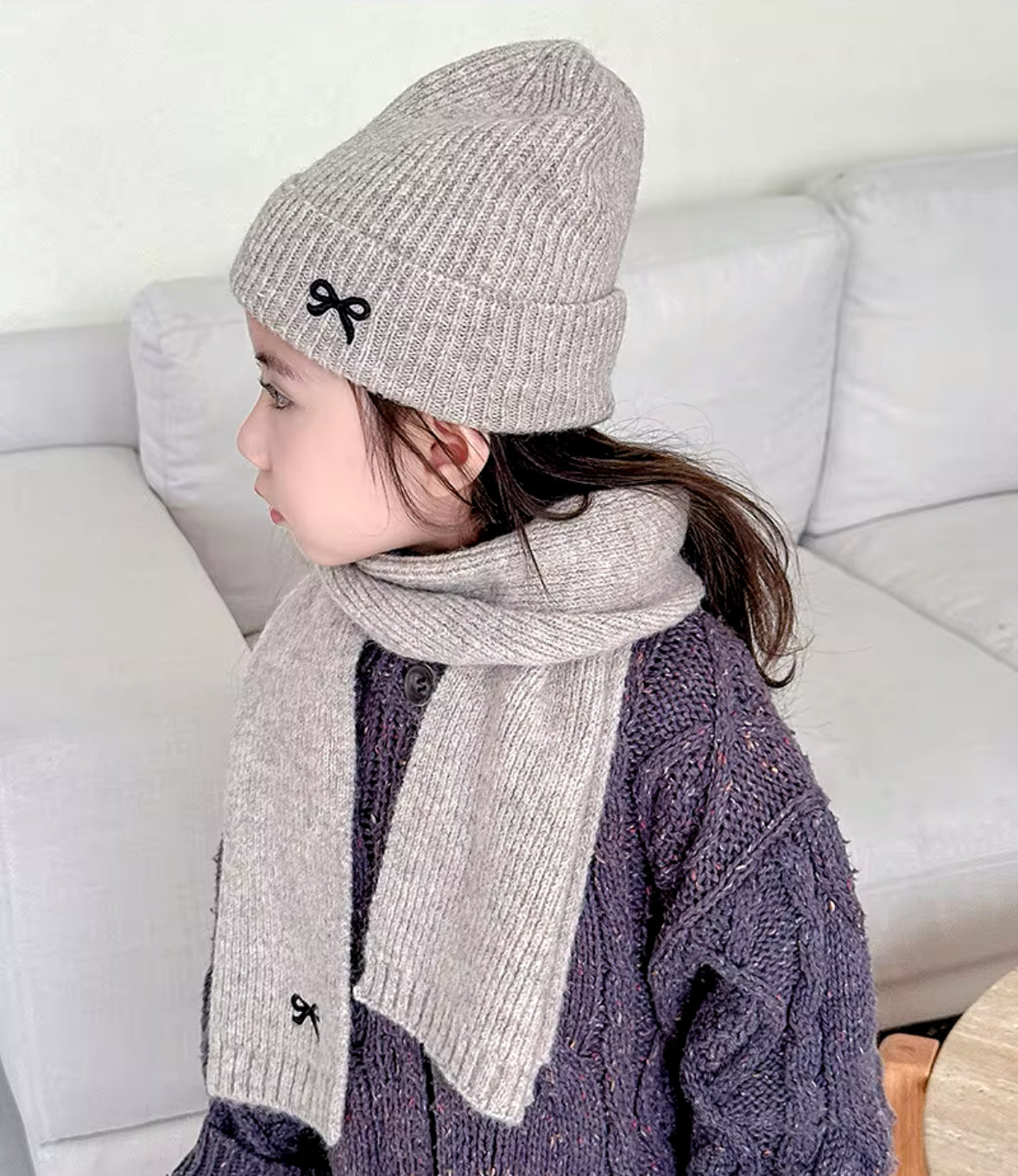 KNIT HAT & SCARF SET