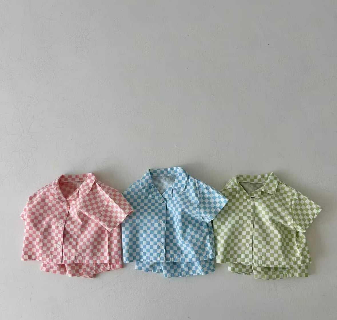 Check Shirt & Short Set