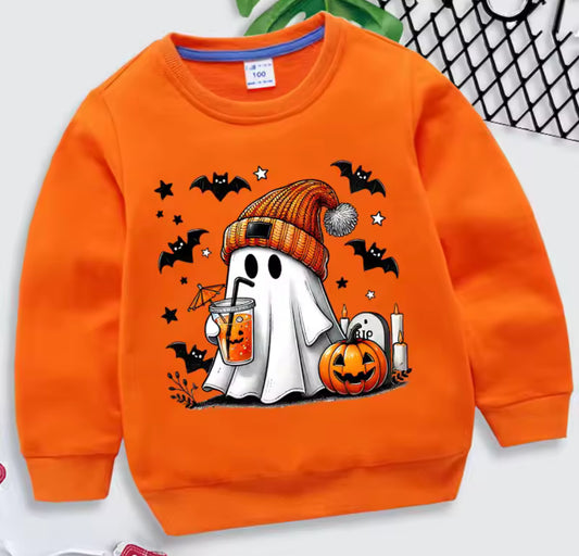 Orange Ghost Sweatshirt