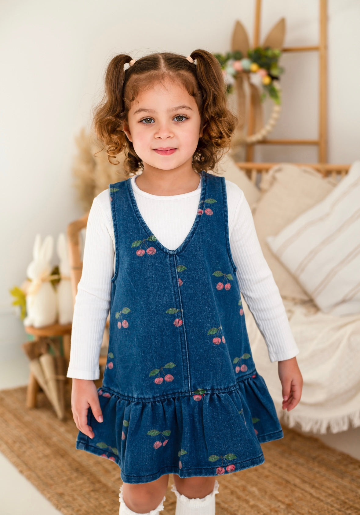 Denim Cherry Dress