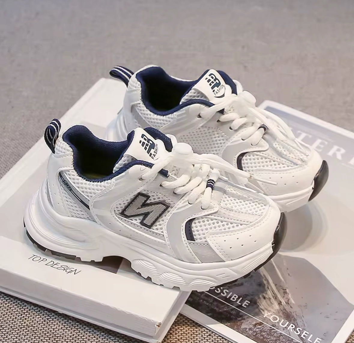 N Chunky Trainers Navy