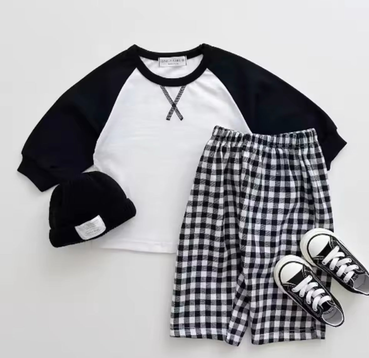 Plaid Pants & Top Set