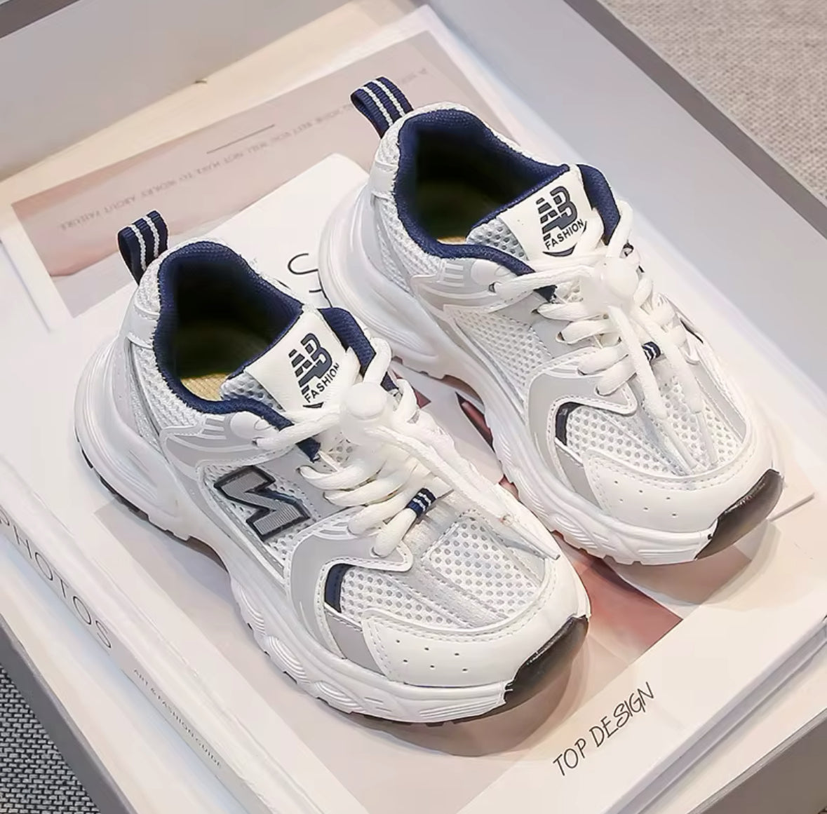 N Chunky Trainers Navy