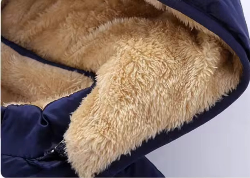 FUR LINED PUFF COAT