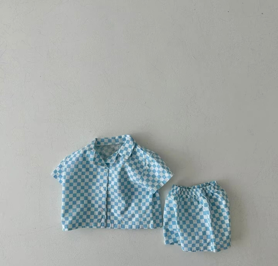 Check Shirt & Short Set